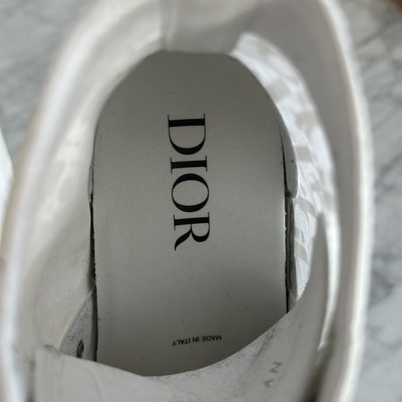 DIOR B23 high top white oblique canvas - Picture 3 of 5